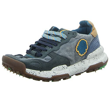 Satorisan - Men's Casual Sneakers - Chacrona Linen - Vintage Leather and Textile Sports Shoes Comfortable, Sustainable, and Durable - Color Concrete Grey - on Sale